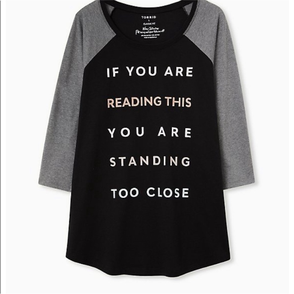 Torrid "Standing Too Close" Graphic Top size 4X